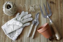 Gardening tools, still life — Stock Photo