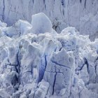 Detail des gebrochenen Eises am Perito Moreno Gletscher, los glaciares Nationalpark, Patagonien, Chile — Stockfoto