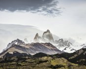 Перегляд Fitz Roy гірський хребет в Лос Ґласіарес Національний парк, Патагонії, Аргентина — стокове фото