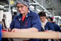 Couturières travaillant dans l'usine, Cape Town, Afrique du Sud — Photo de stock