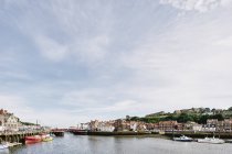 Vista panoramica, Whitby, North Yorkshire, Inghilterra — Foto stock