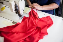 Seamstress working in factory, Cape Town, South Africa — Stock Photo