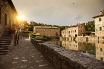 Італія, Тоскана, замок Vignoni , — стокове фото
