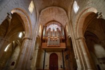 Intérieur de l'abbaye royale de Santa Maria de Poblet, Vimbodi, Catalogne, Espagne, Europe — Photo de stock