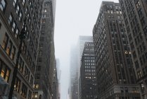 Cityscape of winter in New York, USA — Stock Photo