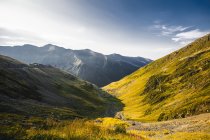 Гірський краєвид долини, Draja, Васлуй, Румунія — стокове фото