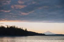 Puget Sound at sunset, Bainbridge, Washington, USA — Stock Photo