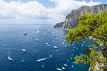 Vista aérea da ilha de Capri, Campania, Itália — Fotografia de Stock