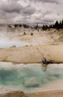Norris Geyser Basin, Parque Nacional de Yellowstone, Wyoming, EUA — Fotografia de Stock