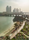 Vista aérea de Abu Dhabi, Emirados Árabes Unidos, Ásia — Fotografia de Stock
