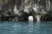 Мраморные пещеры в Puerto Tranquilo, Aysen Region, Чили, Южная Америка — стоковое фото
