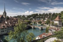 Vista elevata di Berna, Svizzera, Europa — Foto stock