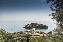 Sveti stefan island, abzi-kula, montenegro, europa — Stockfoto