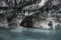 Grottes de marbre, Puerto Tranquilo, région d'Aysen, Chili, Amérique du Sud — Photo de stock
