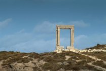 Спостерігаючи за подання Наксос, Кіклади, Греція — стокове фото