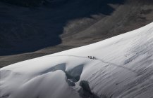 Alpinistas na montanha, Aelgauli, Berna, Suíça, Europa — Fotografia de Stock