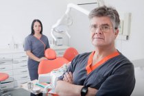 Стоматолог і стоматологічна медсестра — стокове фото