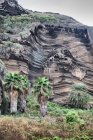 Formazione rocciosa strutturata, Fogo, Capo Verde, Africa — Foto stock