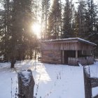 Log cabin, Ural, Sverdlovsk, Russia — Stock Photo
