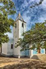 Exterior de la iglesia, Sao Filipe, Fogo, Cabo Verde, África - foto de stock