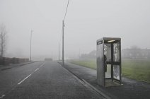 Phone box along roadside, Houghton-le-Spring, Sunderland, Reino Unido — Fotografia de Stock