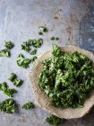 Kale chips, elevated view, close-up — Stock Photo