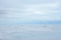 Flusso di ghiaccio e ghiacciai al largo della Groenlandia — Foto stock