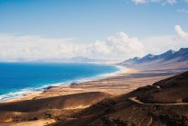 Blick auf Meer, Corralejo, Fuerteventura, Kanarische Inseln — Stockfoto