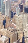 Нью-Йорк небоскребы городской пейзаж сверху — стоковое фото
