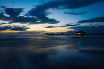 Seaside pier at sunset, Clearwater, Florida — Stock Photo