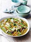 Chinese style mixed vegetables, mushroom, chicken, star anise — Stock Photo