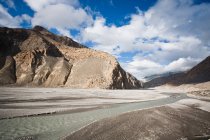 Dried river valley in Nepal — Stock Photo