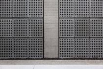 Abstract grey wall on Train station — Stock Photo