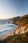 Coastline with sea and beautiful cliff, Monterey, California, USA — Stock Photo