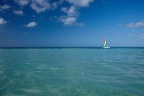 Vista panoramica catamarano, Aruba, Caraibi — Foto stock