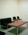 View of empty break room with white walls — Stock Photo