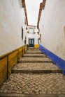 Vue à angle bas de Maisons à Obidos, Portugal — Photo de stock
