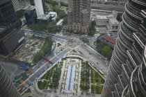 Elevated view from petronas towers, Kuala Lumpur, Malaysia — Stock Photo