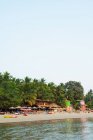 Playa de Palolem desde el mar, Goa - foto de stock
