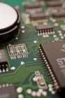 Computer Circuit board, close up view, full frame technology background — Stock Photo