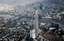 Aerial view of the Shard in London — Stock Photo