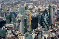 Vista aérea del paisaje urbano de Londres - foto de stock
