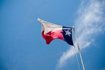 Прапор Техасу на полюсі — стокове фото