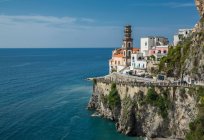 The village of Atrani, on the Amalfi Coast, Campania, Italy — Stock Photo