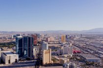 Paisaje urbano de Las Vegas visto desde lo alto de la Torre de la Estratosfera, Las Vegas, Estados Unidos - foto de stock