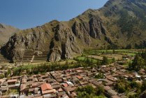 View of Ollantaytambo, Sacred Valley, Peru, South America — Stock Photo