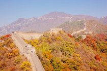 Blick auf die Chinesische Mauer, Abschnitt Mutianyu, Bezirk Huairou, China — Stockfoto