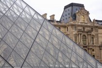 Pyramid, Louvre, Paris, France — Stock Photo
