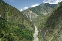 Sutlej river and valley, Sarahan, Himachal Pradesh, India, Asia - foto de stock