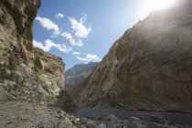 Fiume e valle dello Spiti, Nako, Himachal Pradesh, India, Asia — Foto stock